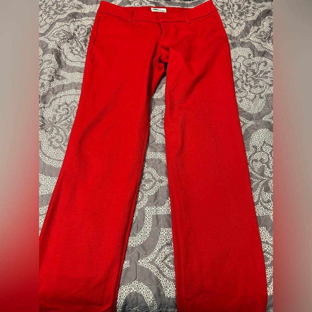 Women’s Size 2 Old Navy Red Pixie Pants - Picture 4 of 7